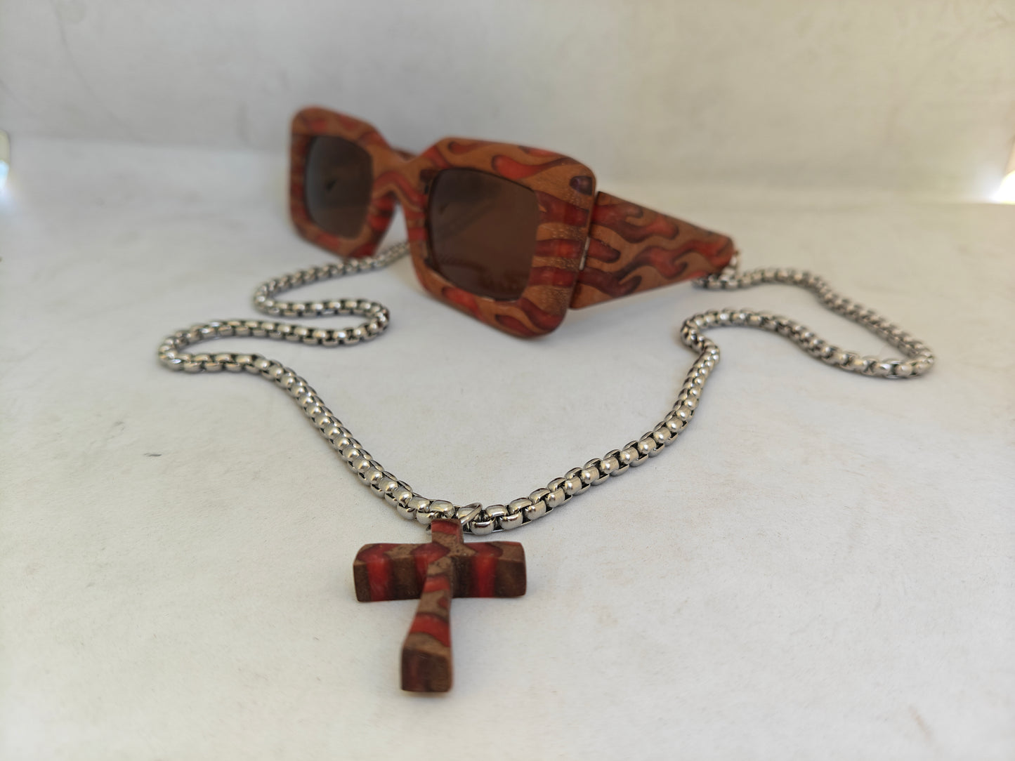 Terra – Handcrafted Mahogany Wooden Sunglasses